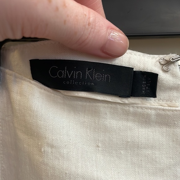 Calvin Klein Collection white linen skirt - Picture 6 of 9